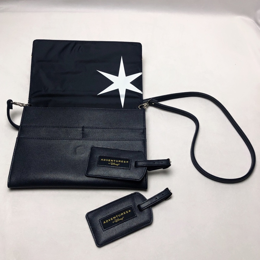 Disney Adventure Shoulder Bag Blue Star Authentic Collection Disneyland Tag